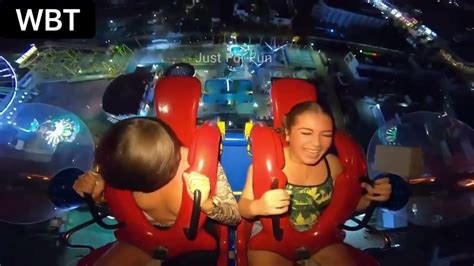 boob slip on slingshot ride|Slingshot Ride Boob Slip Porn Videos 